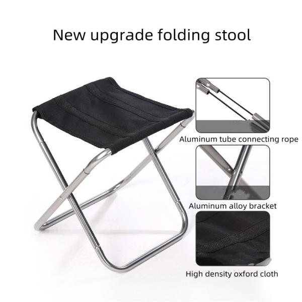 Outdoor Lightweight Portable Folding Outdoor Fishing Gear Stainless Steel Oxford