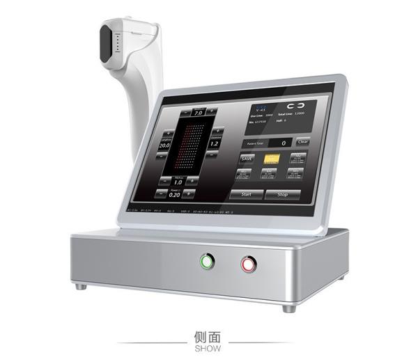 2D máquina Multifunction da beleza de 3D HIFU com o tela táctil 440mm * 300mm * 380mm de 15 polegadas