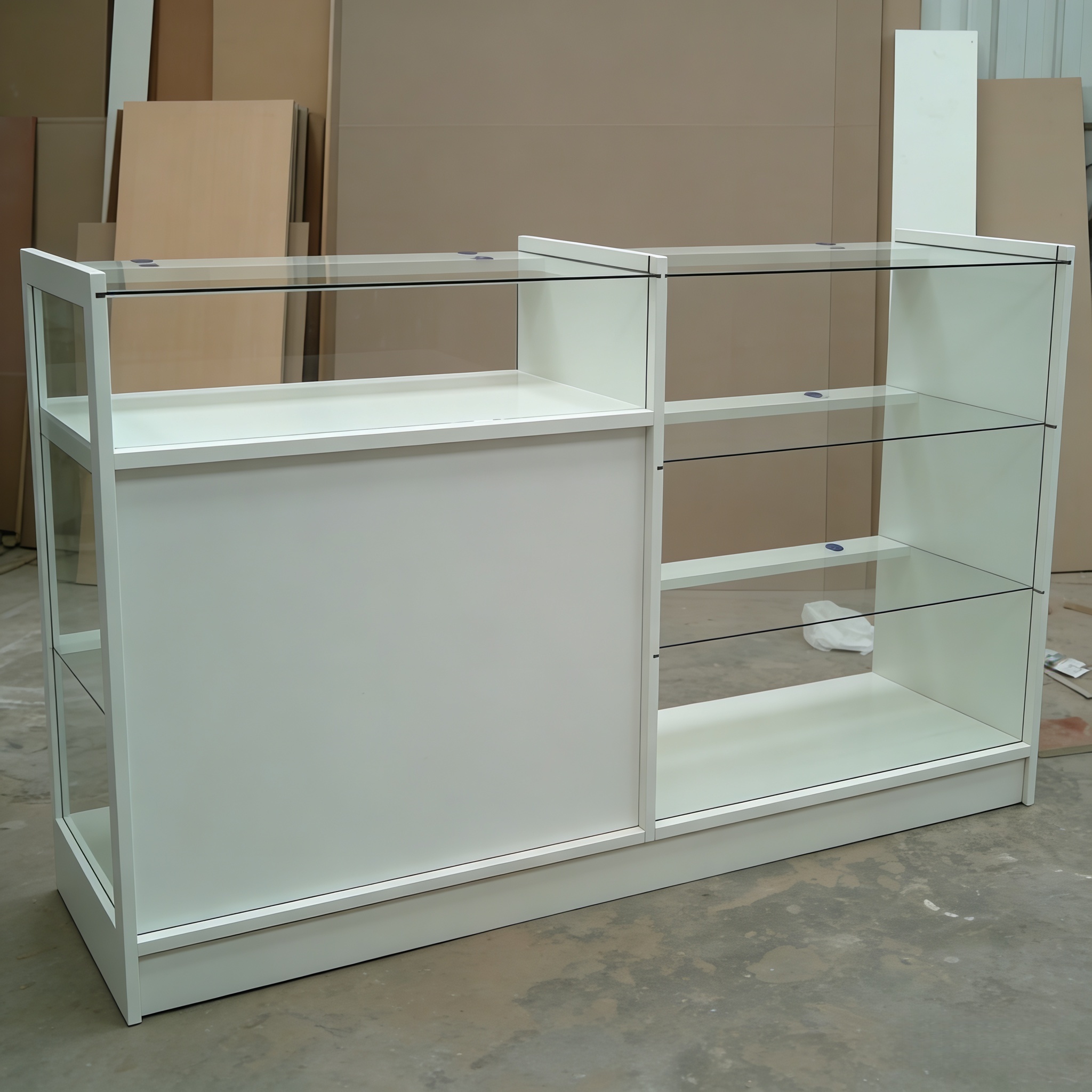 Custom Medical Retail Shelves and Pharmacy Display Cabinets for Drugstore Store Interior Furniture
