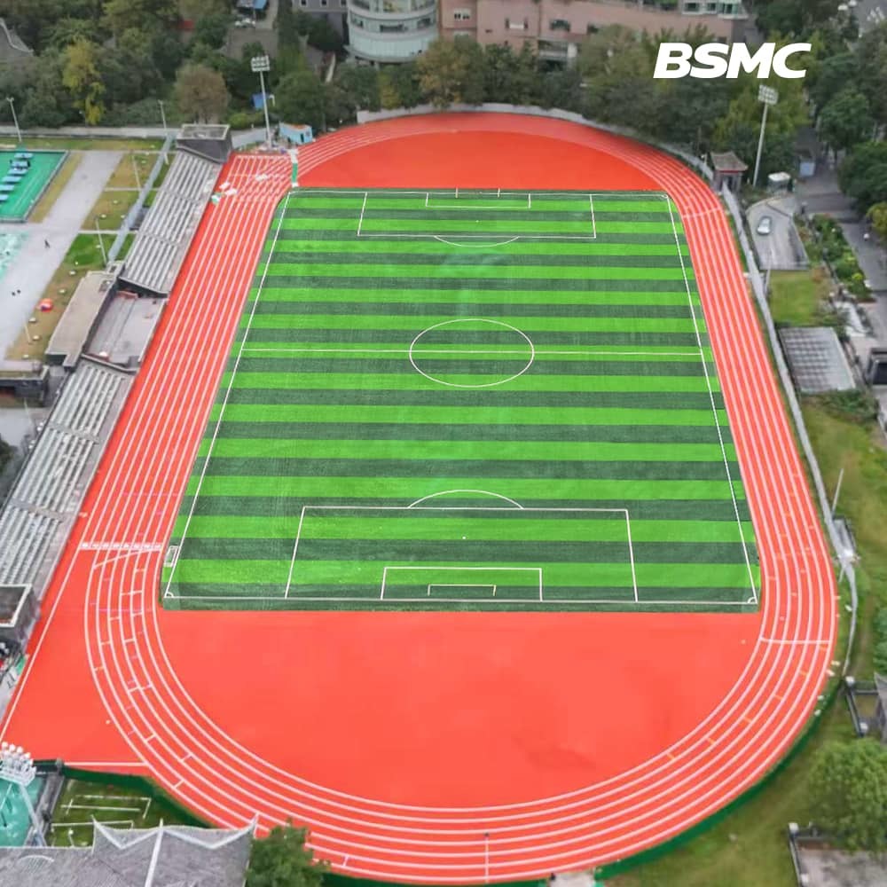 High Shock Absorption World Athletics Certified 13mm Hybrid System Running Track System Bset Performance Track and Field for Stadium