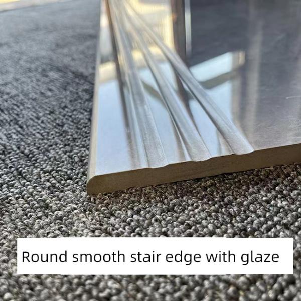 фарфор взгляда 1200*470mm мраморный кроет полным отполированные телом застекленные плитки черепицей шага лестницы пола