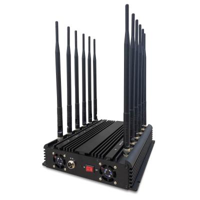 faixas estacionárias 380* 220* do jammer 12 do sinal do telefone celular do ganho 4G WIFI de 150W 3dBi 85 milímetros