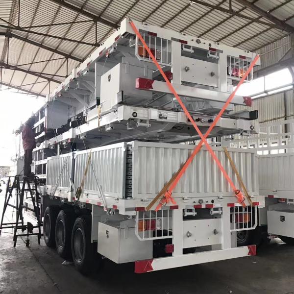 Customized Extendable Hydraulic 2/3/4 Axle Sidewall Semi-Trailer 60 Tons