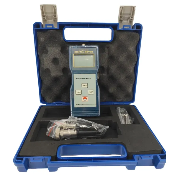 VM-6320 Professional Vibration Meter and Analyzer with 0.1~199.9 M/S2 Acceleration Range, 10 Hz ~ 10k Hz Frequency, and 5% Accuracy