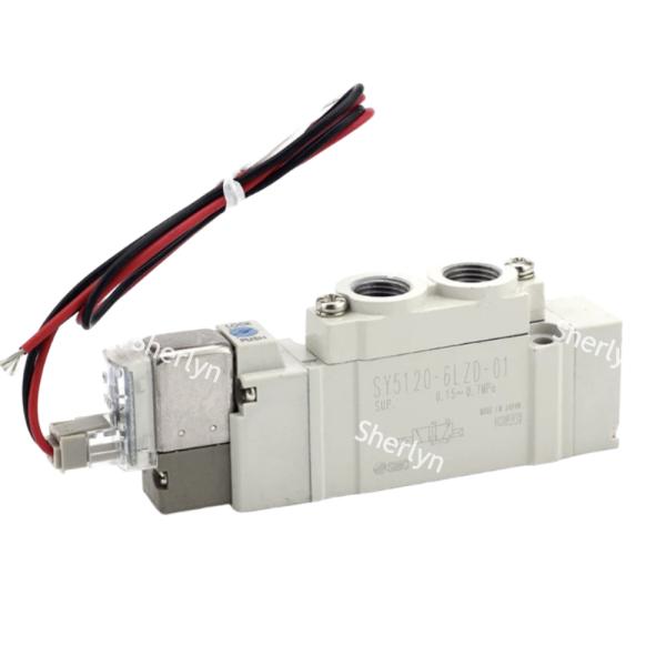 Integral Manual Override Function SMC SY3120-6LZD-C8 DC12V Solenoid Used On Long Stroke Conveyor Positioning Cylinders