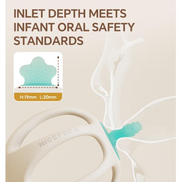 NICEPAPA EXPLORES 100% Силиконовый детский зуб с чувствительными успокаивающими средствами для детей (розовый)