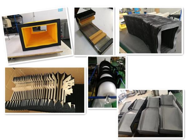 high quality sewn bellows  lightweight with difference colours protect for waterjet metal stone glass cutting machine