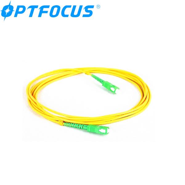 SC/APC SC/APC 1M Simplex Fiber Patch Cord Single Fiber For FTTH FTTX