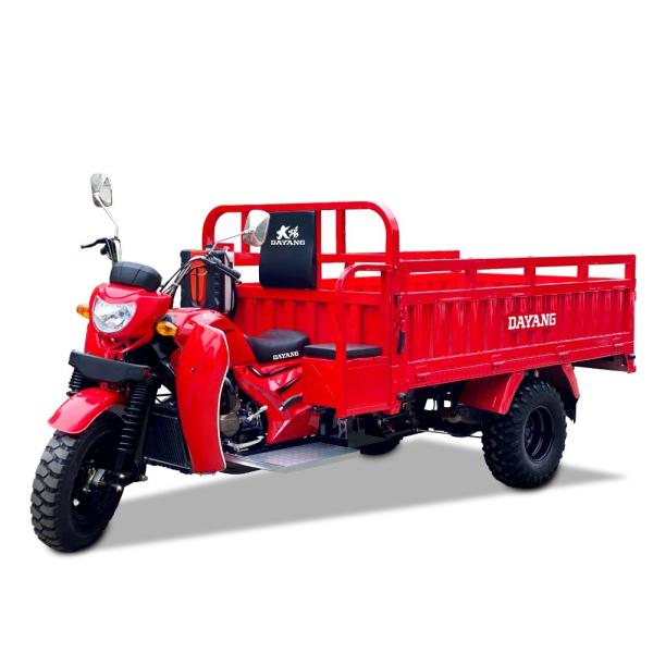 Capacidade de carga de 1200 kg Motos de carga de três rodas refrigeradas a ar com transmissão de eixo
