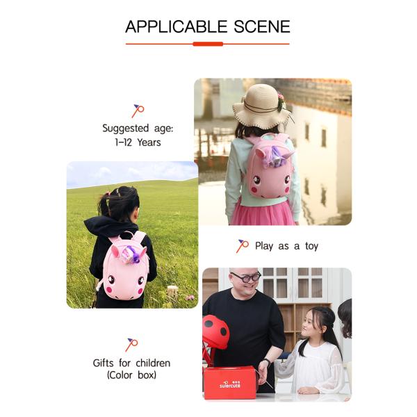 Supercuta de niños Unicornio Mochila de 20-36 litros Mochila escolar para niños Multicolores