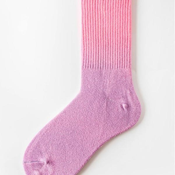 Solid Pattern Grip Tie-Dye Summer Skate Socks for Men Women Regular Style Cotton Blend