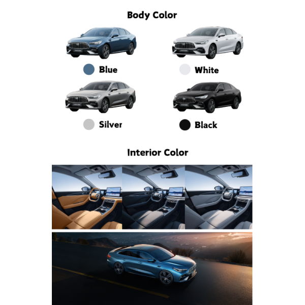 The All-new for Galaxy Starry 6 60km Explore Edition Plug-in Hybrid Sedan with Parking for 180km/h Max Speed 8.5kWh Battery