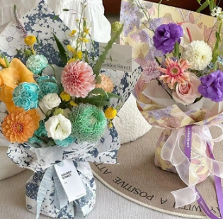 Customizable Dream Flower Art Paper Flower Arrangement Paper 57*57cm Many Colors