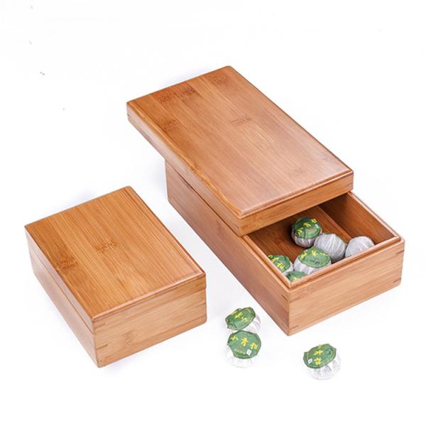 Handmade Biodegradable Bamboo Storage Box Gift Crafts Boxes Bamboo or Custom Wood
