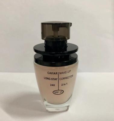 A fundação 30ml de vidro profissional engarrafa a composição que empacota o vários logotipo e cor