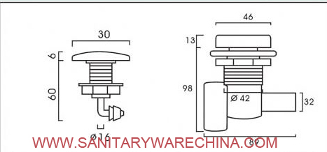 bathtub air jets /spraying /brass bathtub air bubble AHJ-1