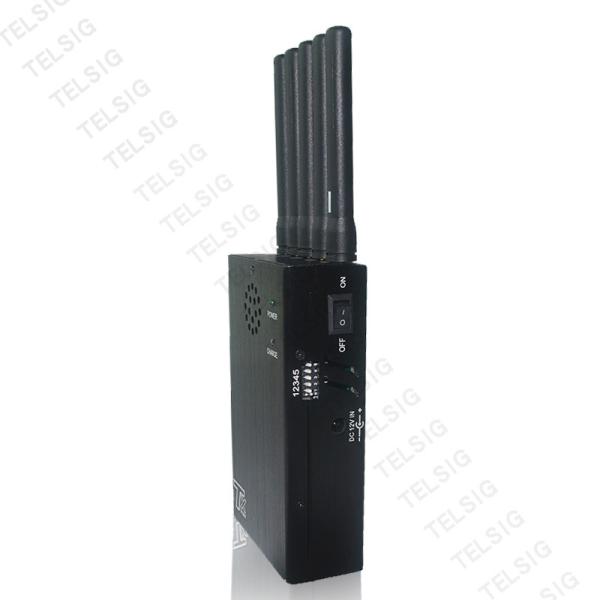 jammer portátil preto de 125 * de 75 * 32mm Wifi, construtor do dispositivo de um Wifi de 5 - 20 medidores