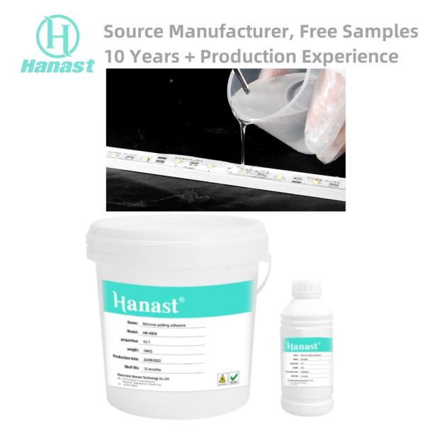 Odorless Electronics Transparent Liquid Silicone Potting Compound Thermal Adhesive Glue