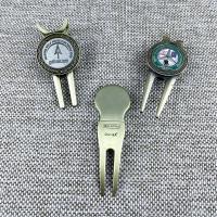 Antique Gold Soft Enamel Golf Divot Tools and Ball Marker with Magnet