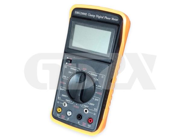 Medidor Handheld do ampère do volt da fase de Digitas da braçadeira dobro para Multifunction