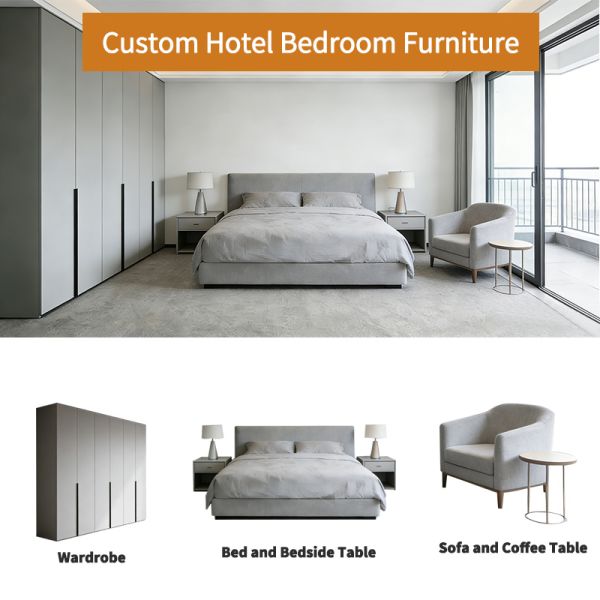 Custom Wooden 5 Star Hotel Wooden Wardrobe Hotel Hotel Guest Room Wardrobe