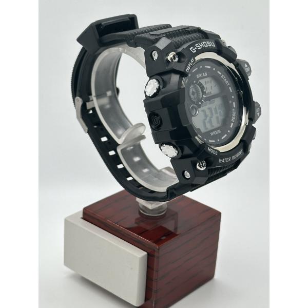 Fashion Electronic Quartz Sport Watch For Men With Silicone Strap