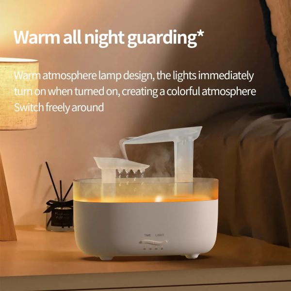 Desktop Rain Drop USB Humidifier Aromatherapy Aroma Diffuser Machine With Timing Function