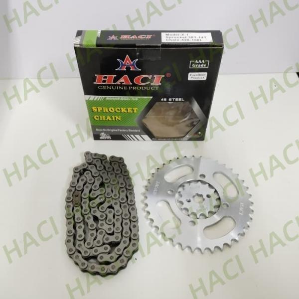 Cadena y piñón de motocicleta X-1 COMP, piezas de motocicleta de aleación de hierro