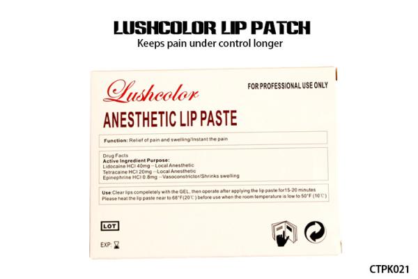 Lushcolor Lip Patch Tattoo Anesthetic Cream Lip Tattoo OEM Welcomed
