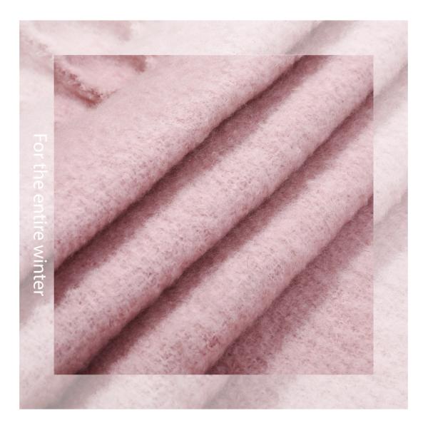 Y-Z 2025 Winter Nordic Polar Fleece Female Scarf Comfortable Cosy Boho Shawl with Fringed for Christmas Festival Vegan Style