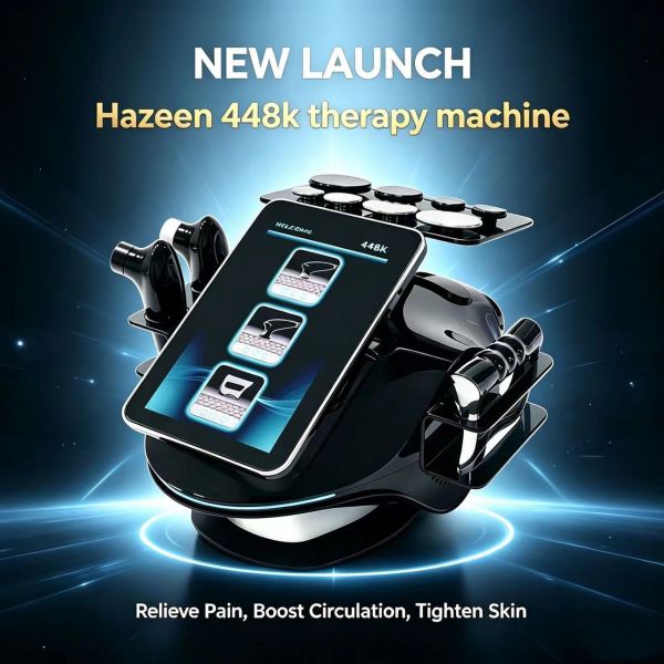 Hazeen 448K Tecar Monopolar RF Physiotherapy Machine Tensamax Diathermy Therapeutic Equipment for Clinic