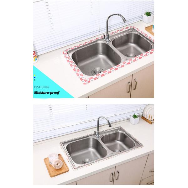 Oil Repellent Self Adhesive Bathroom Sealing Strip Bath Seal 9*6mm