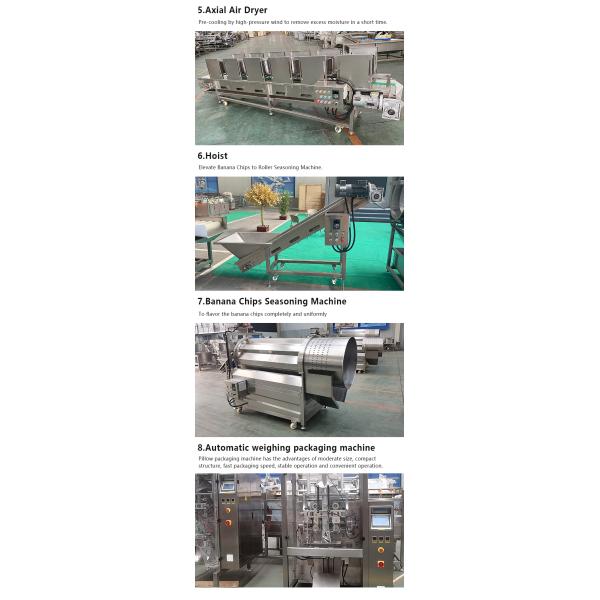 800 KG Banana Chips Making Machine and Production Line for Large-Scale Chips Production