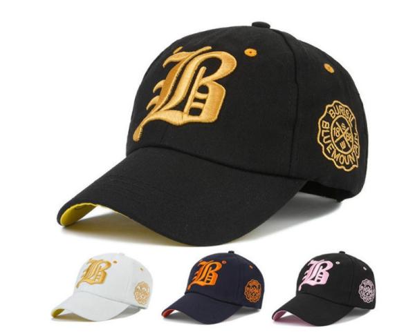 Boston Cotton Unisex Baseball Caps Six - Panel Fitted Adjustable Metal Ring Closure