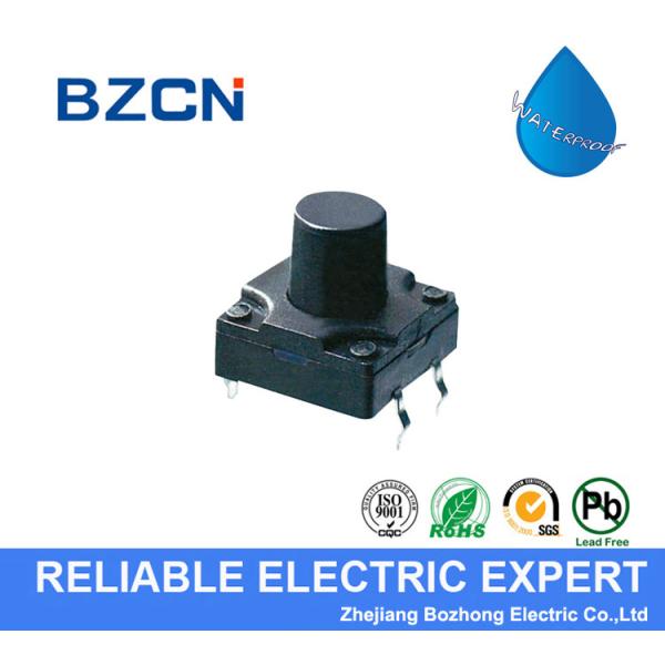 Taping Type Waterproof Tactile Switch Plastic Button Thru Hole DIP Terminal