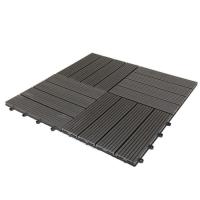 Diy piso Wpc exterior pátio azulejos Decking madeira plástico composite deck tile