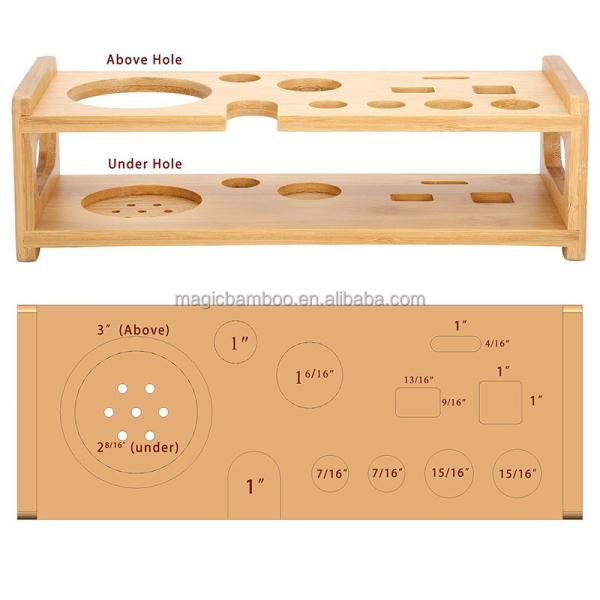11-частный бамбуковый барменский стенд на заказ Принято для экологически чистых коктейлей