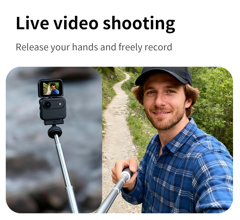 Hot Selling 1080P Vlog Action Camera Dual Screen 120 Wide Angle 128G Built-in Memory for Outdoor Diving Exclusive to USA