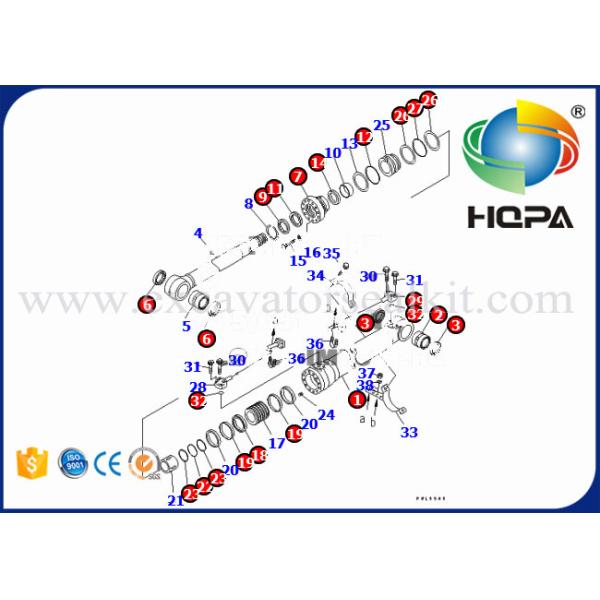 707-99-46130 Komatsu Cylinder Seal Kits , Excavators PC200-7 Hyd Cylinder Repair Kits