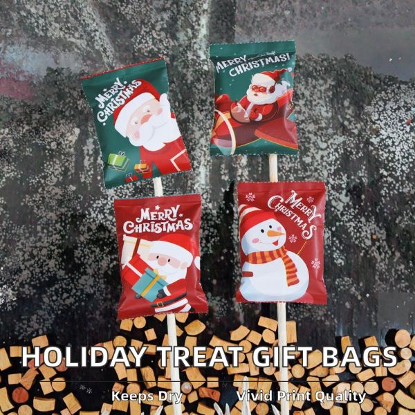 Food Industrial Custom Printed Logo Candy Cookies Chocolate Jelly Toy Back Seal Bar Wrapper Self Sealing Plastic Bags Packaging