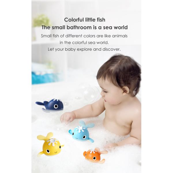 Unisex Bath Time Bathtub Toy for Toddlers Baby Kids Infant Fish Set Age 18months and up