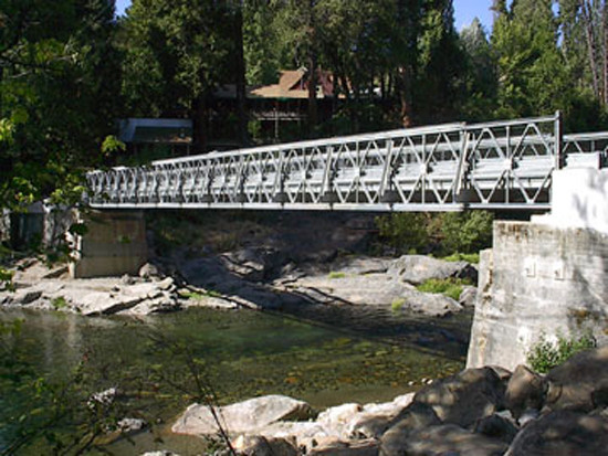 Portable Bailey Bridge Heavy Load Capacity , Strong Structure Rigidity