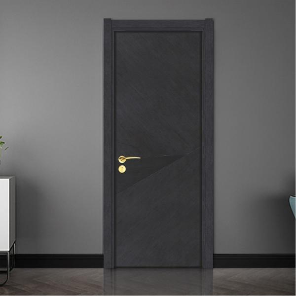 ISO9001 Solid Teak Composite MDF Wood Doors For Apartment