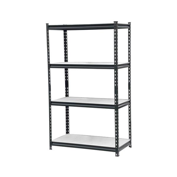 Customized 5 Layer Boltless Rivet Shelving with White Laminate Particle Board Shelf
