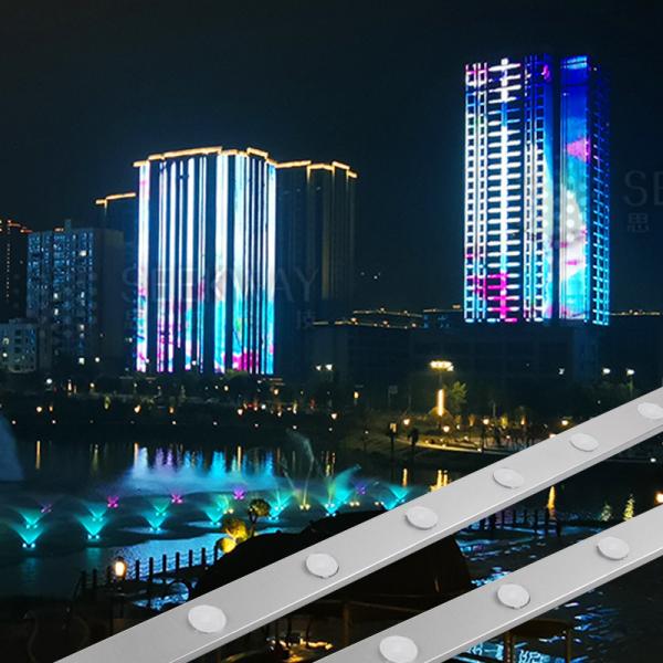 Luz de punto LED de alta intensidad y RGB LED Pixel de aluminio de 20 mm para una popular decoración de Navidad al aire libre