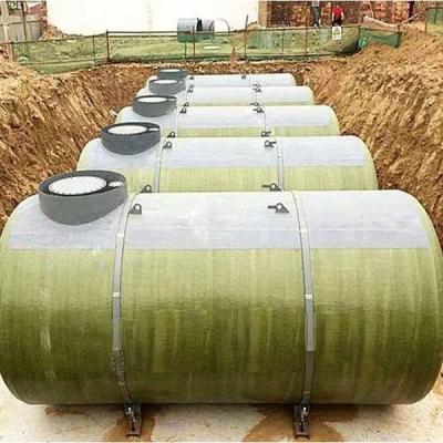 5 dupla camada cúbica da fibra de vidro do tanque de armazenamento 20cbm do fuel-óleo do medidor