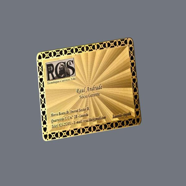 Photo Chemical Etching Metal Business Cards High Precision Customized