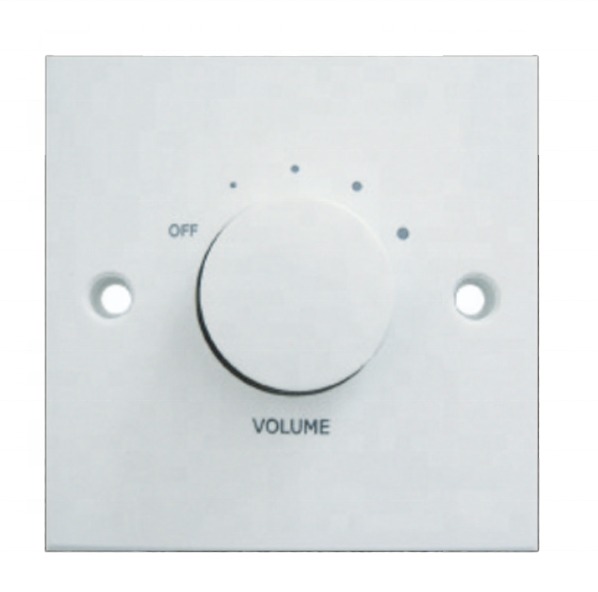 5W 30W 60W 120W Speaker Volume Control Switch Wall Mount White