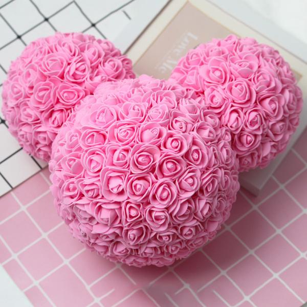 Roses Micky Mouse Head With Wrapping Paper And Gift Box For Gift Wholesale Foam ROSE  Micky Mouse