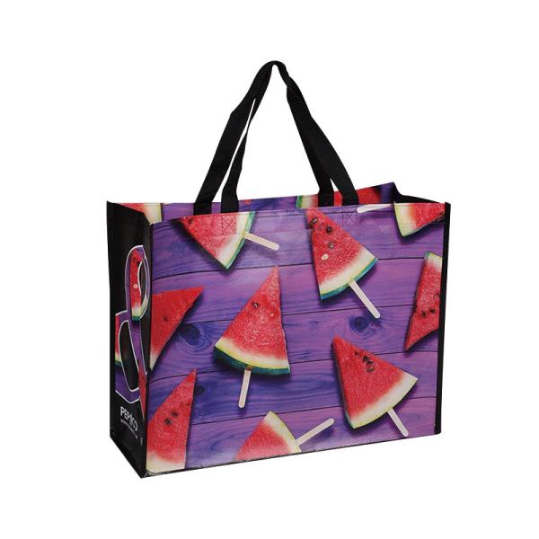 Custom Printed Reusable Non Woven Shopping Bag Fabric With Heat Transfer Printing